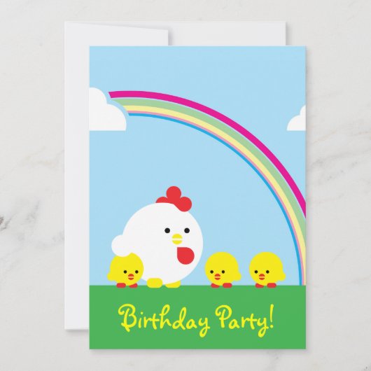 チックンチックス 招待状 (正面)