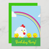 チックンチックス 招待状 (正面/裏面)