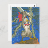 チックン・ザ・バーバリアン ポストカード (正面/裏面)