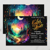 チック・ウッズ　エンシャンテッド　ベイビーシャワー 招待状 (正面/裏面)