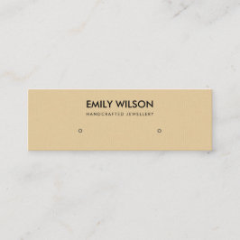 チッシンプルクオクラフトスタッドイヤリング表示ロゴ スキニー名刺