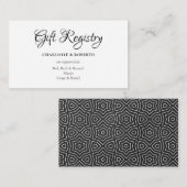 チッシンプルク·モロッコ結婚の贈与登録 エンクロージャーカード (正面/裏面)