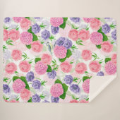 チットバードと花 シェルパブランケット (正面(横))