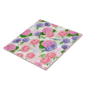 チットバードと花 タイル (側面)