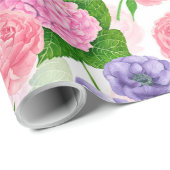 チットバードと花 ラッピングペーパー (ロールコーナー)