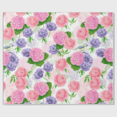 チットバードと花 ラッピングペーパー (フラット)