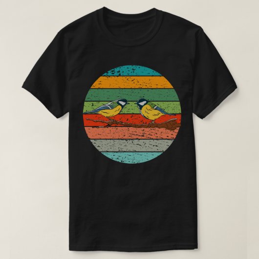 チットバードの鳥観察 Tシャツ (デザイン正面)