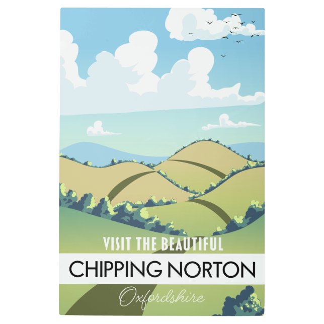 チッピングノートンオックスフォードシャー メタルプリント (正面)