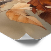 チッピング雀バードアートプリントポスター ポスター (角)