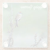 チッピング・スパロー ガラスコースター (裏面)