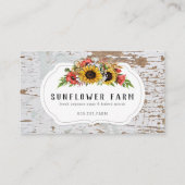 チッピー素朴ウッドカントリーファームハウスフローラ 名刺 (正面)