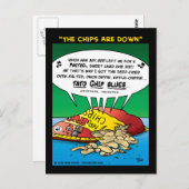 "チップがダウンしている" ポストカード (正面/裏面)