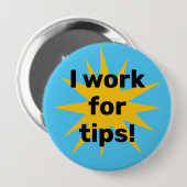 チップで働いてます！スターバースト 缶バッジ (正面&裏面)