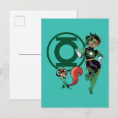 チップとグリーンランタン ポストカード (正面/裏面)