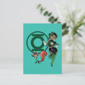 チップとグリーンランタン ポストカード (スタンド正面)