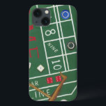 チップとサイコロ付きカジノクラップステーブル iPhone 13ケース<br><div class="desc">Cariklia Zarrisによるこのクラップテーブルのレディ絵画・ラックがあなたの側にあることを確認しなさい。サイコロは投げ出され、収集されている、任意の失われた賭け。このアクションで満たされたプリントを今日あなたの壁に置きなさい！</div>