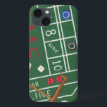 チップとサイコロ付きカジノクラップステーブル iPhone 13ケース<br><div class="desc">Cariklia Zarrisによるこのクラップテーブルのレディ絵画・ラックがあなたの側にあることを確認しなさい。サイコロは投げ出され、収集されている、任意の失われた賭け。このアクションで満たされたプリントを今日あなたの壁に置きなさい！</div>
