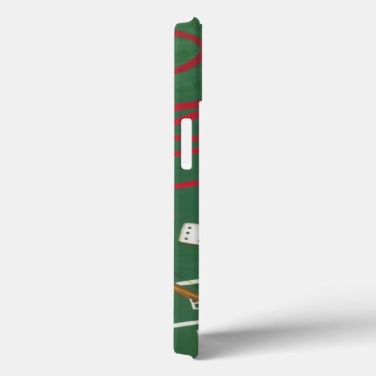 チップとサイコロ付きカジノクラップステーブル Case-Mate iPhoneケース (裏面 / 右)