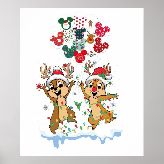 チップとデールのクリスマス ポスター (正面)