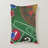 チップとホイール付きルーレットテーブル アクセントクッション (正面(垂直))