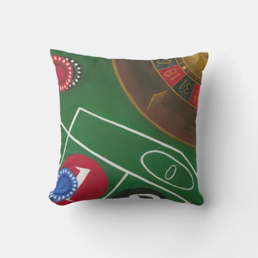 チップとホイール付きルーレットテーブル クッション (正面)