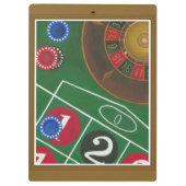 チップとホイール付きルーレットテーブル クリップボード (裏面)