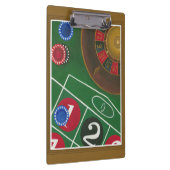 チップとホイール付きルーレットテーブル クリップボード (右)