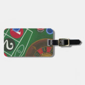 チップとホイール付きルーレットテーブル ラゲッジタグ (正面横)