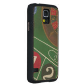 チップとホイール付きルーレットテーブル CarvedメープルGalaxy S5スリムケース (右)