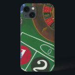 チップとホイール付きルーレットテーブル iPhone 13ケース<br><div class="desc">回転ホイールはルーレットテーブル上のすべての電力を保持するが、この絵画の電力はカジノのシーンのリアルな描写にある。グリーンと感じチップの色は、あなたの賭けに支払いを待ってテーブルに置く。この素晴買らしいプリントのコピーを必ず今日！</div>