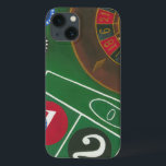 チップとホイール付きルーレットテーブル iPhone 13ケース<br><div class="desc">回転ホイールはルーレットテーブル上のすべての電力を保持するが、この絵画の電力はカジノのシーンのリアルな描写にある。グリーンと感じチップの色は、あなたの賭けに支払いを待ってテーブルに置く。この素晴買らしいプリントのコピーを必ず今日！</div>