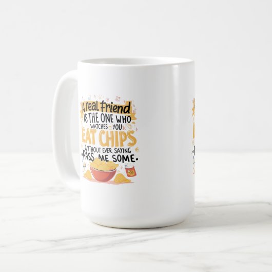 チップと真の友人 コーヒーマグカップ (正面左)