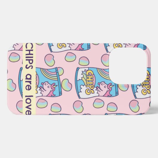 チップは愛である iPhoneケース (裏面横)
