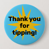 チップをありがとう!スターバスト 缶バッジ (正面)