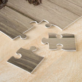 チップを持ったアライグマ ジグソーパズル (側面)