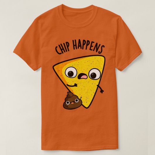 チップアクイおもしろいンウンチパン1 Tシャツ (デザイン正面)