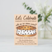 チップウィッチ アイスクリーム ソーシャル バースデー お祝いしよう インビテーションポストカード (スタンド正面)