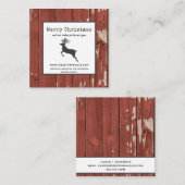 チップウッドファームハウス動揺してメリークリスマス スクエア名刺 (正面/裏面)