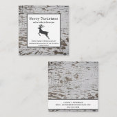 チップウッドファームハウス動揺してメリークリスマス スクエア名刺 (正面/裏面)