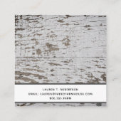 チップウッドファームハ動揺してウススタイルスクエアバス スクエア名刺 (裏面)