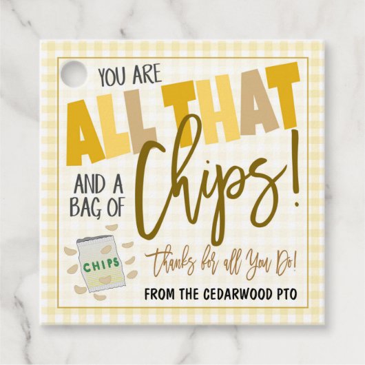 チップスギフトラベル フェイバータグ (正面)