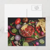 チップス&自家製サルサ ポストカード (正面/裏面)