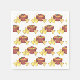 チップスChili Con Queo Blanco Nachosチーズディップ スタンダードカクテルナプキン