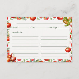 チップスNサルサレシピカード エンクロージャーカード