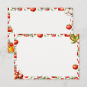 チップスNサルサ空白のレシピカード エンクロージャーカード (正面/裏面)