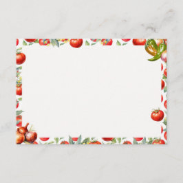 チップスNサルサ空白のレシピカード エンクロージャーカード