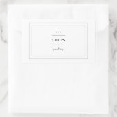 チップズフードラベルシール 長方形シール (バッグ)