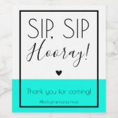 チップチップ フーレイ 青と黒 ポップザトップ お気に入り ワインラベル (シングルラベル)