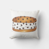 チップチョコレートチップクッキーアイスクリームサンドイッチ クッション (正面)