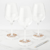 チップチョコレートチップクッキーアイスクリームサンドイッチ ワイングラスタグ (セット)